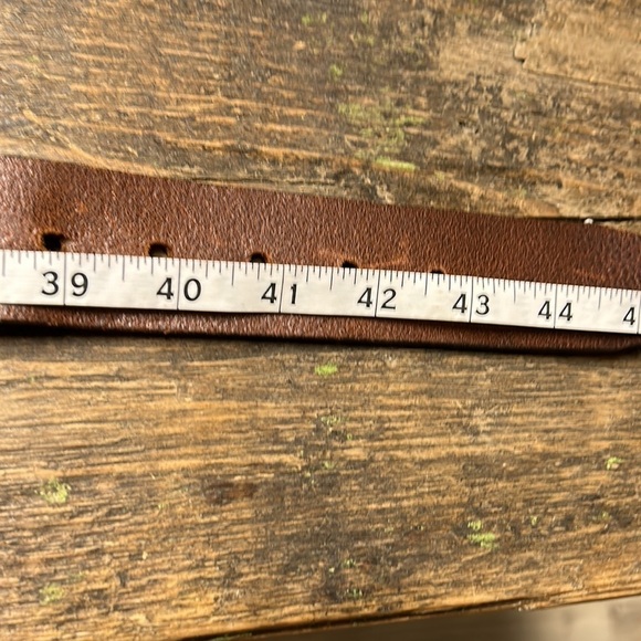 SF Men’s Brown leather belt size 38 - Picture 4 of 5